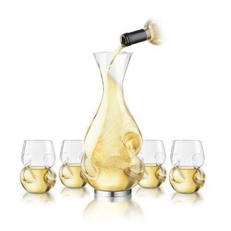 Final Touch LGrand Conundrum Aerator Decanter Set in Clear at Nordstrom