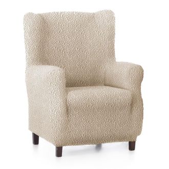 Eysa Funda de sill&oacute;n orejero el&aacute;stica beige 70 - 100 cm