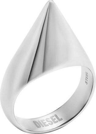 Diesel Stainless steel spike band ring - Rings - Unisex - Silver