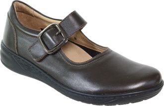 David Tate Pace Leather Mary Jane in Brown Leather at Nordstrom, Size 12