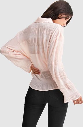 Belle & Bloom Yoko Shirred Chiffon Blouse