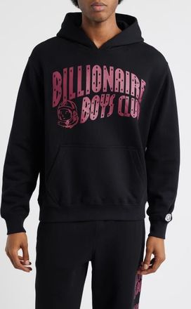 Billionaire Boys Club Curve Cotton Graphic Hoodie in Black at Nordstrom, Size Xx-Large