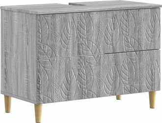 vidaXL Mueble De Lavabo Para Ba&ntilde;o Delft Sonoma Gris 82 X 41 X 59 Cm Vidaxl
