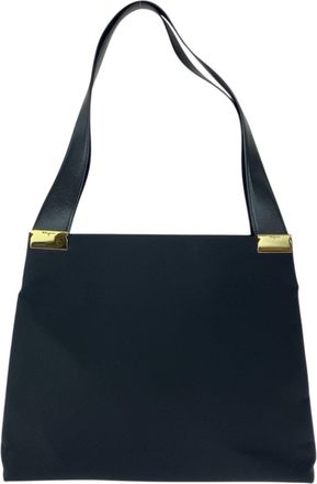 Ferragamo Canvas Leather Shoulder Bag Tote Bag (Pre-Owned)