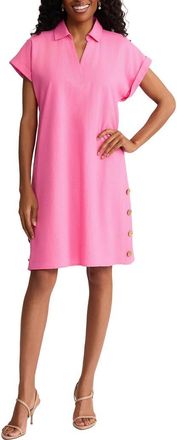 Jones New York Linen Blend Shift Dress in Dutch Pink at Nordstrom, Size X-Large