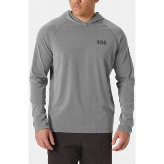 Helly Hansen Tyri Pullover Hoodie in Ebony Melange at Nordstrom, Size X-Large