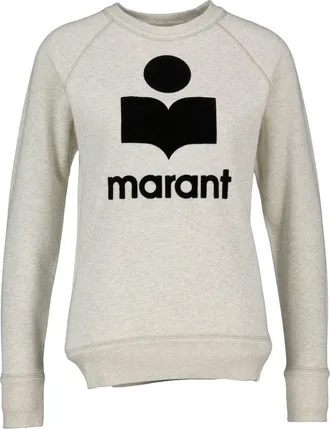 Isabel Marant Womens Cotton Sweatshirt Ivory Sweatshirts