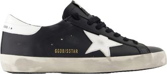 Golden Goose Super Star Sneakers - Golden Goose Deluxe Brand - Leather - Black