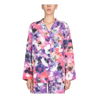 Alexander McQueen Alexander McQueen, Shirts, female, Multicolor, Size: XS GR9 Flowers LS Tee