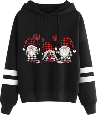 Generic Christmas Hoodies For Women Christmas Sweatshirt For Women Ladies Fashion Hoodies Sweaters Sweatshirt Loose Funny Xmas Jumpers Long Sleeve Crewneck Sh