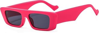 Generic Vacation Womens Sunglasses Outdoor Mens Commuter Sun Glasses(Red)