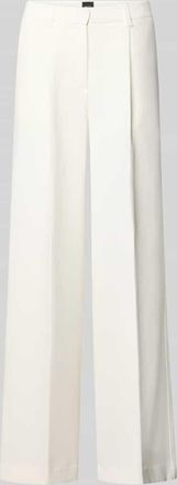 Boss Orange by Hugo Boss BOSS Orange Wide Leg Hose mit Bundfalten Modell TIWI2 in Offwhite, Gr&ouml;&szlig;e 34