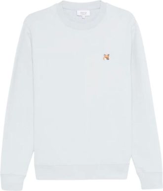 Maison Kitsun&eacute; Sweatshirts, male, Gray, 2XL, Fox Head Patch Jumper