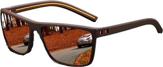 Generic Fashion Nail Decoration Vintage Square Polarized Sunglasses Men Women, UV400 Driving Fishing Sunglasses, Classic Polarized Shades Outdoor Eyewear(566(