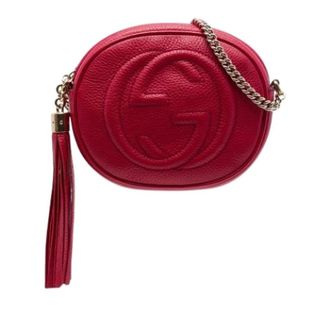 Gucci Pre-owned Leather gucci-bags - Dames - Pre-owned - Rood - Maat: ONE Size Leer