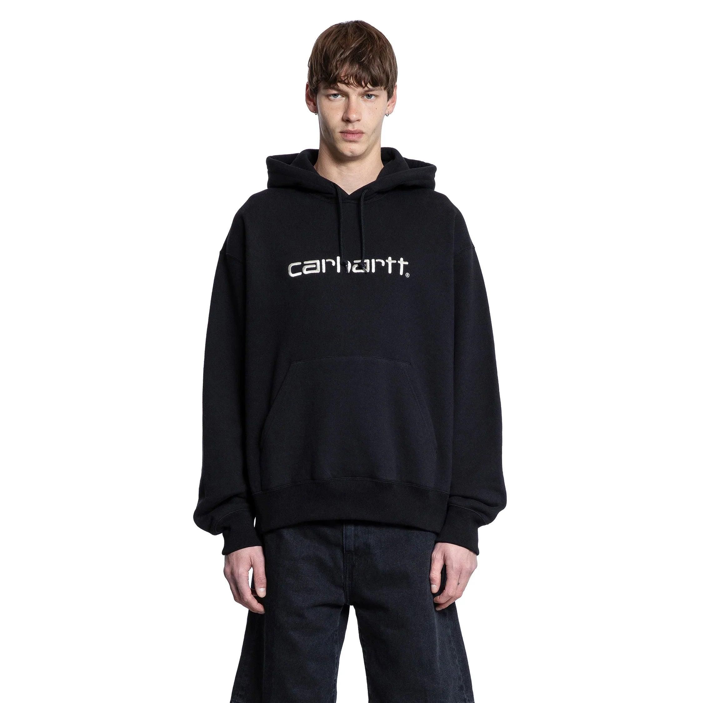 パーカー・フーディ Junya Watanabe Relaxed-Fit Black Hoodie Junya Watanabe Relaxed-Fit Black Hoodie | ShopSimon