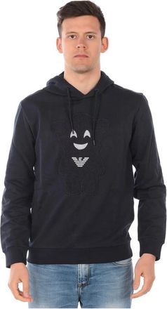 Emporio Armani Sweatshirt Hoodie - Heren - Hoodies - Blauw - XL - Katoen - Hoodies & sweatvesten