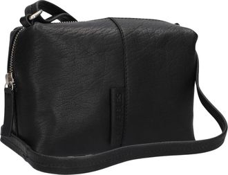 Shabbies Amsterdam Tassen, Dames, Zwart, ONE Size, Leer, Saar NEW Crossbody Tas