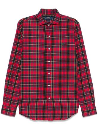 Polo Ralph Lauren tartan-check shirt - men - Cotton - S - Red