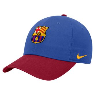 Nike FC Barcelona Club Nike Mens Adjustable Cap in Blue | C16941C098FCBC-RYL