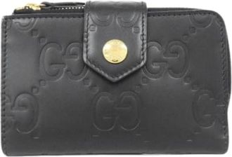 Gucci Pre-owned Wallets, female, Black, Size: ONE SIZE Pre-owned Vintage Bi-fold Wallet