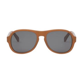 Celine CL40298I45A Aviator Sunglasses - Brown