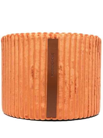 Missoni Home Basel Cylinder Pouf - unisex - Cotton/Viscose - One Size - Orange