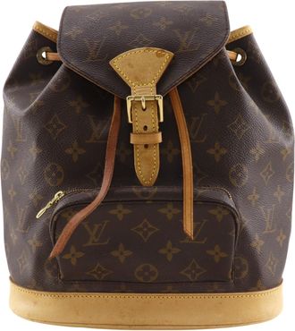Louis Vuitton Montsouris Monogram Brown Canvas Backpack Bag (Pre-Owned)