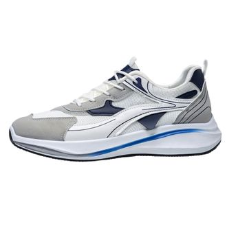 Generic Mens Breathable Sports Shoes: Trainers with Laces, Cushioning Jogging Shoes, Breathable Walking Shoes, Lightweight Outdoor Shoes, Abrasion-Resistant, 