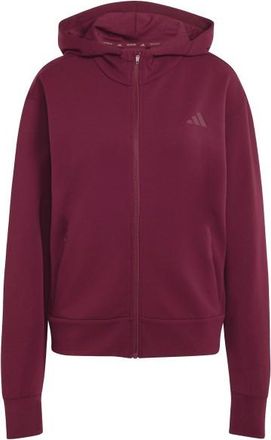 adidas D4T Workout Full Zip Hooded Sweatshirt Hoodie f&uuml;r Damen | rot