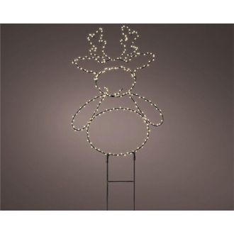 Kaemingk Reno Met&aacute;lico Con 280 Led Externo H47cm Color Negro