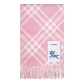 Burberry Check Cashmere Scarf - female - Burberry - Winter Scarves - Pink - ONE SIZE - Accessories