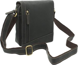 Visconti Compact Leather Messenger/Travel Bag S7 Oil Brown