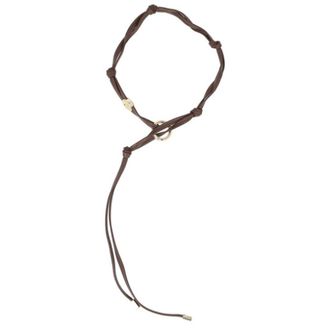 Max Mara Accessoires, Dames, Bruin, ONE Size, Leer, Mmlorigano Ketting