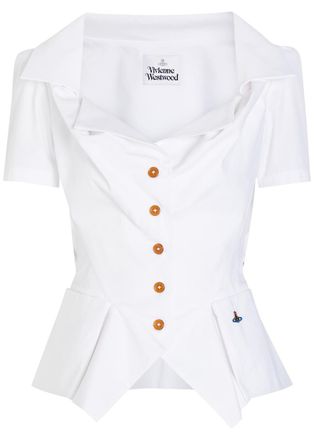 Vivienne Westwood Monday Tailored Cotton-poplin Shirt - White - 14 (UK14 / L)