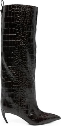 The Attico Heeled Boots - Dames - Laarzen met Hak - Bruin - 37 EU - Schoenen