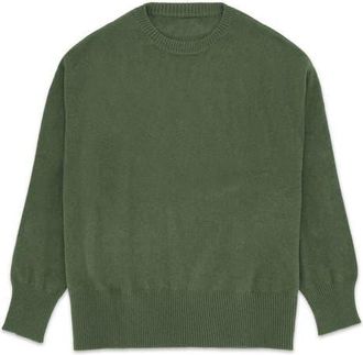 Fortela Cashmere Crewneck Sweater in Olive Green at Nordstrom, Size Medium Eu