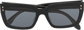 Isabel Marant square-frame tinted sunglasses - women - Acetate - 55 - Black