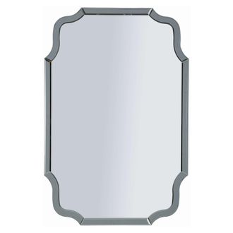Dmora Espejo Jajce, Marco Contorneado, Forma Rectangular, Tipo De Pared, 60x90h Cm Gris