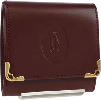 Cartier Pre-owned Wallets, female, Red, Size: ONE SIZE Pre-owned Vintage Coin Purse
