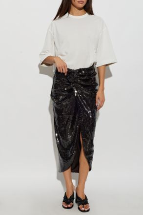 Rotate Sequin Skirt, Womens, Brown