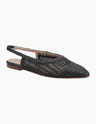 Hush Puppies Womens Dalia Womens Slingback Ballerina Shoes - Black - Size: 8