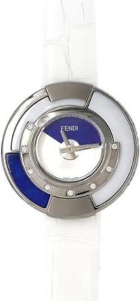 Fendi Pre-owned Wristwatch - Dames - Vintage Horloges - Blauw - ONE Size - Vintage