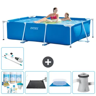 Intex Piscina Con Estructura Rectangular - 220x150x60 Cm - 7-piezas S20815