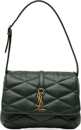 Saint Laurent Borsa a spalla Le 57 in pelle di agnello trapuntata a rombi 2022 - Verde