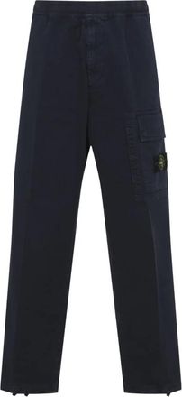 Stone Island Cargo Broek - Heren - Straight fit broeken - Blauw - W30 - Katoen - Broeken