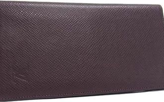 Louis Vuitton Taiga Acajou Leather Long Wallet (Bi-Fold) (Pre-Owned)