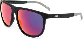 Levi's Unisex Square Mirrored Sunglasses - Black Resin - One Size