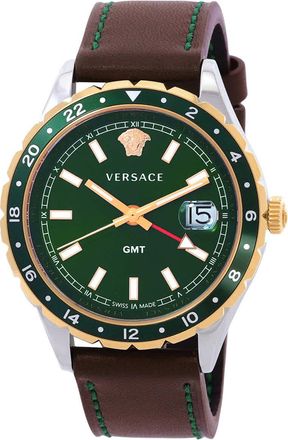 Versace Hellenyium Quartz Green Dial Mens Watch V11090017