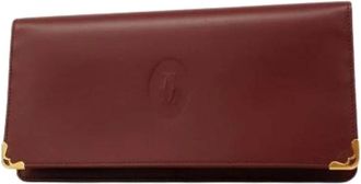 Cartier Pre-owned Wallets, female, Red, Size: ONE SIZE Pre-owned Vintage Leather Wallet